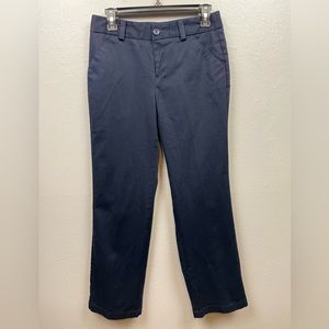 Dockers women’s navy black pants sz 4 petite straight leg original fit